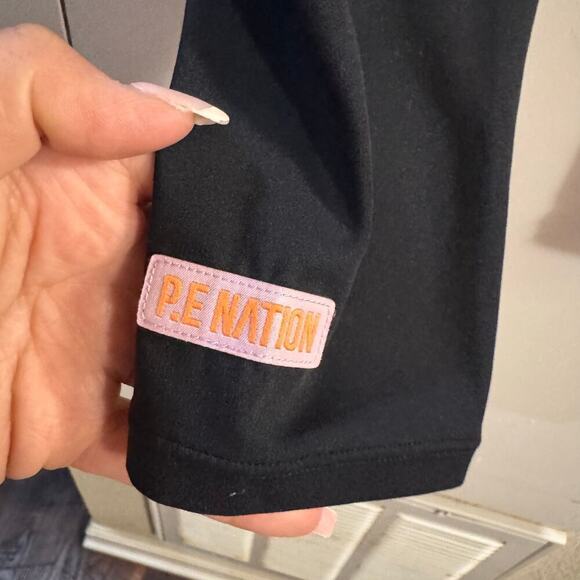 P.E Nation BACK SWING LEGGING IN BLACK Orange Activewear Size XS - Picture 12 of 12